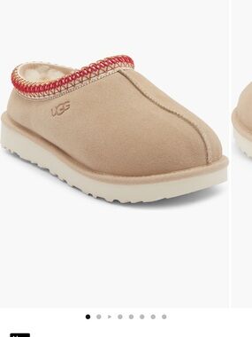 Ugg Tasman II Slipper, Sand / Dark Cherry, Size 7